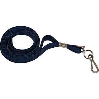 Deluxe Neck Lanyard with J Hook   Blue, 24/BX  Make More Happen at
