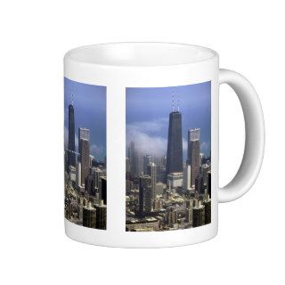 Buildings, view top of  Tower, Chicago, Mugs