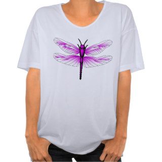 Dragonfly in Magenta Oversized T Shirt