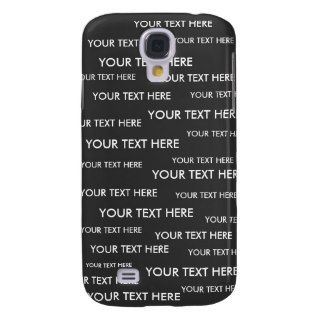 Text Template Samsung Galaxy S4 Cases