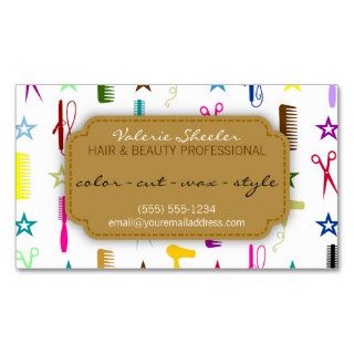 Chic Hues Multicolor Hair Beauty Appointment Card Business Card