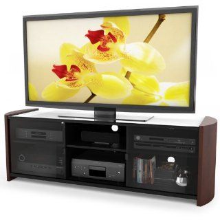 Sonax ML 3609 Milan TV Bench with Real Wood Veneer, 60 Inch   Entertainment Stands