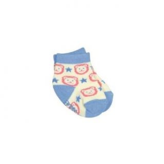 iPlay Organic Cotton Animal Print Socks   Blue Stars & Lions (6 18M) Clothing