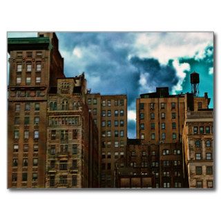 Row of Buildings in New York City Post Cards