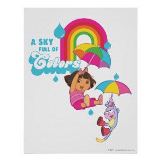 Dora The Explorer   A Sky Full Of Colors Posters