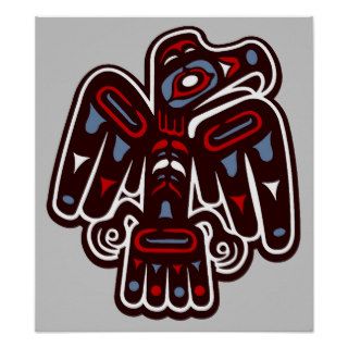 Native America Haida Thunderbird Poster