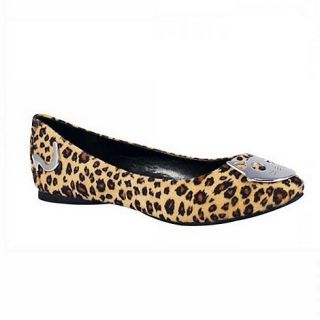 TUK Leopard kitty ballet flats ballerinas shoes