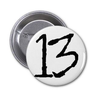 Number13 Pinback Button