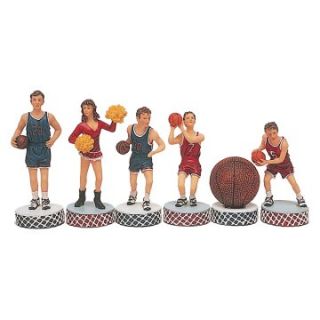 Basketball Hand Painted Polystone Chessmen   Chess Pieces