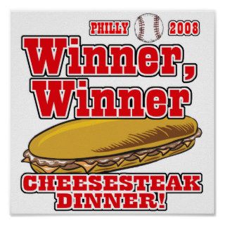 Philly Winner Cheesesteak Dinner Print