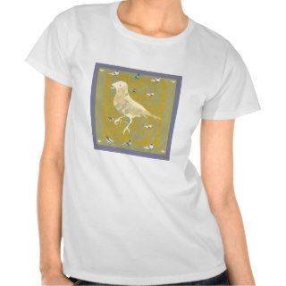 Fine Finch yellow  fine art graphic design Tshirts
