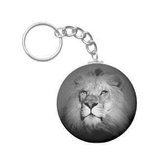 Black & White Lion Key Chain