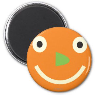Big orange smiling face refrigerator magnets