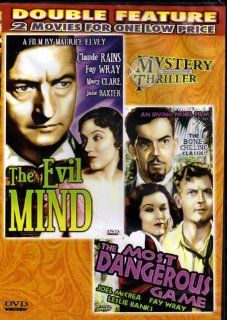 THE EVIL MIND+THE MOST DANGEROUS GAME[SLIM CASE] (DOUBLE FEATURE) CLAUDE RAINS FAY WRAY / JOEL McCREA FAY WRAY, MAURICE ELVEY / IRVING PICHEL Movies & TV