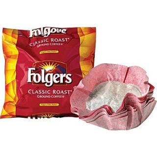 Folgers Classic Roast Ground Coffee, Regular, .9 oz., 40/Filter Packets  Make More Happen at