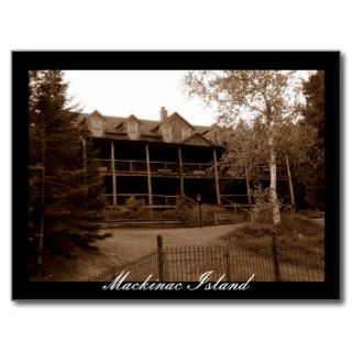 Abandoned Hotel Mackinac Island Postcards