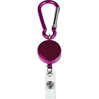 Cosco MyID™ Pink Anodized Metal Carabiner Reel for ID Badge Holders, Key Cards and ID Cards  Make More Happen at