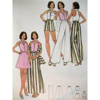 VINTAGE MOSTLY UNCUT & OOP BUTTERICK 3156 MISSES' TOP, SKIRT, PANTS, SHORTS & STOLE SEWING PATTERN SIZE 12 (THE FASHION ONE) BUTTERICK Books