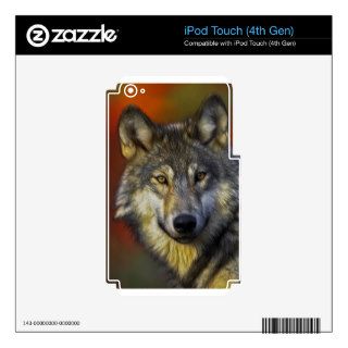 Spirit of the Wolf   Therian wolf photo gifts Skin For iPod Touch 4G