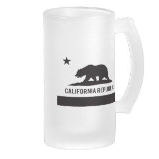 California Republic Flag   Black Mug