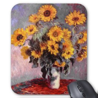 Sunflowers, Claude Monet Mouse Pad
