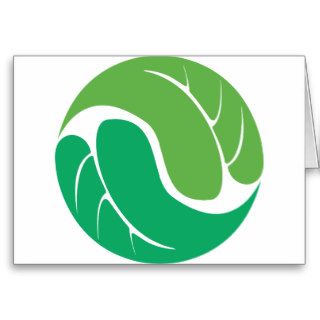 Leaf Yin Yang Card