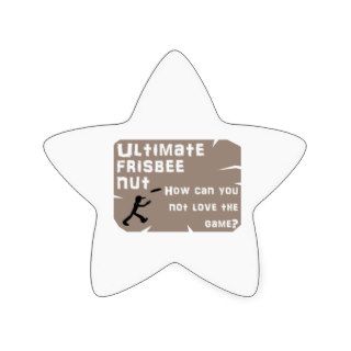 Ultimate Frisbee Nut Stickers