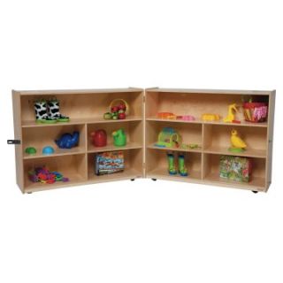 Wood Designs 36H in. Folding Versatile Storage Unit   Natural   Toy Storage