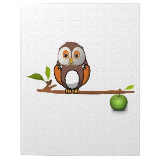 Cartoon Owl on Branch Puzzles
