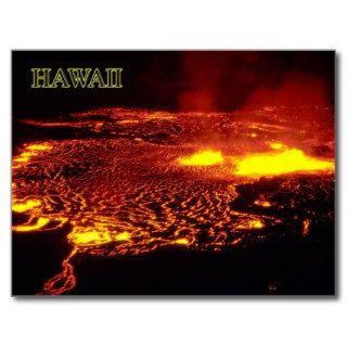 Kilauea Eruption, Hawaii Volcanoes National Park Post Card
