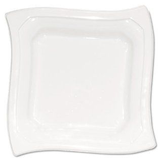 Heavy Duty Plastic Plates, Square, 10 1/4", White, 20/Pack Computers & Accessories