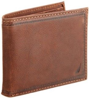 Nautica Men's Gunwale Passcase Wallet, Tan, One Size at  Mens Clothing store