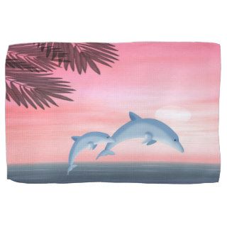 Dolphin Mom and Baby Towel