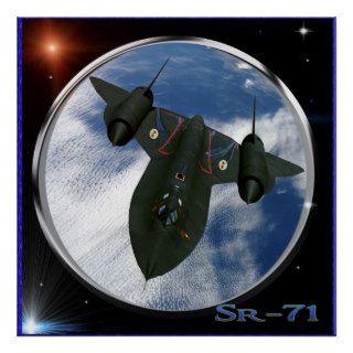 Sr 71 military spy plane poster