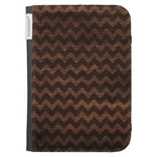 Chevron Pattern, brown wood grain photo print Kindle Covers