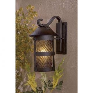 The Great Outdoors Lander Heights Forged Iron Outdoor Wall Mount   Wall Sconces  