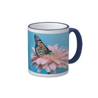 Gerbera Daisy and Butterfly Coffee Mugs
