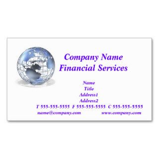 Global Financial Services Business Card