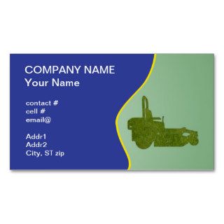ZTR mower Business Card