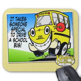 School Bus Driver Mouse Pads