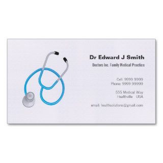 Doctor MD Medical Business Card Linen Template