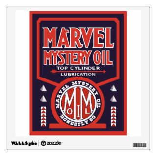 Marvel Mystery Oil vintage sign. Flat version Room Sticker