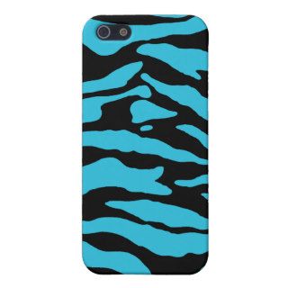 Blue Zebra Print iPhone 5 Cover