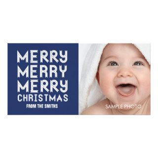 MERRY MERRY CHRISTMAS HOLIDAY PHOTO CARD
