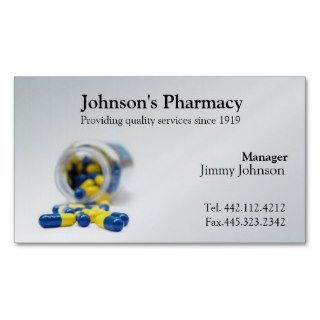 Pharmacy Business Card Pharmacist