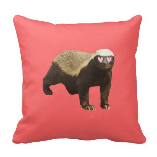 Horney Badge Honey Badger Pillows