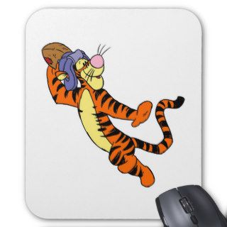 Winnie The Pooh Tigger Throwing a Football Mousepads