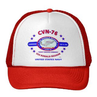 USS RONALD REAGAN CVN 76  NAVY TRUCKER CAP TRUCKER HATS