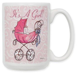 It' A Girl   Carriage Coffee Mug Kitchen & Dining