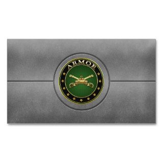 [154] Armor Branch Insignia [Special Edition] Business Card Templates